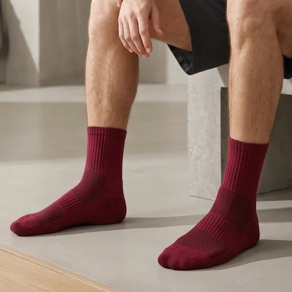 Men's Ribbed Active Fitness Socks