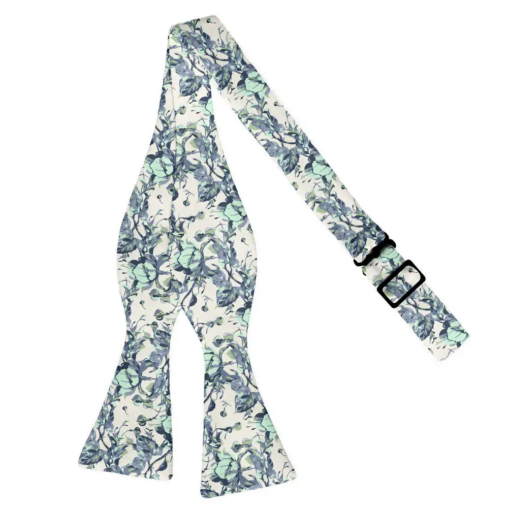 Abstract Floral Motif Bow Tie
