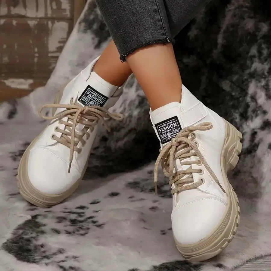 Refined Lace Up Platform Combat Boots