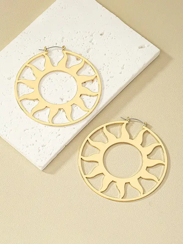 Angular Vintage-Inspired Accent Earrings