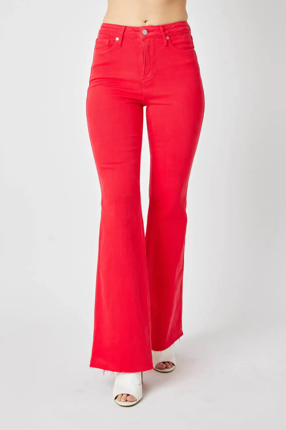 Tailored Flare Leg Denim Jeans