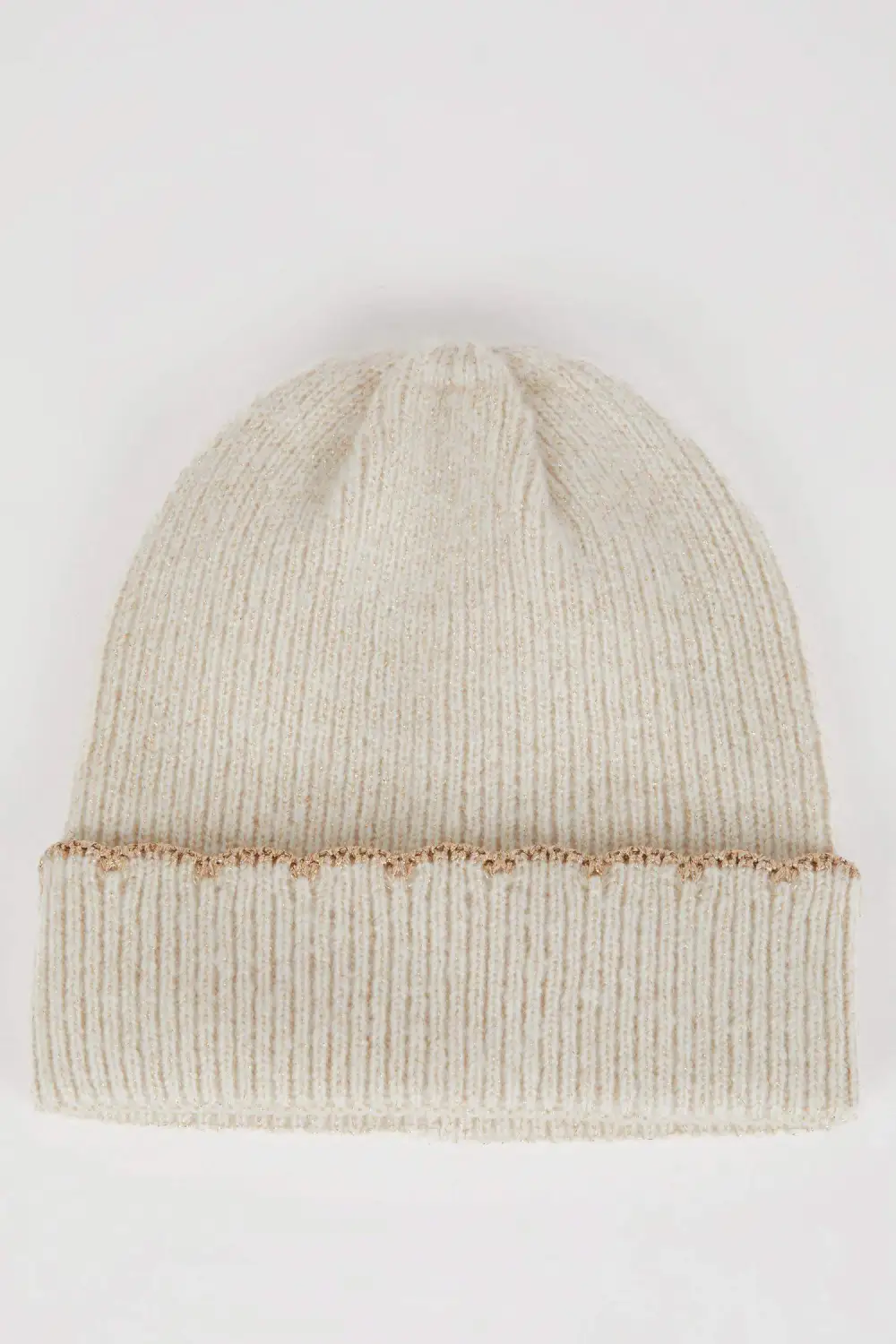Beige Thickened Knitted Cap