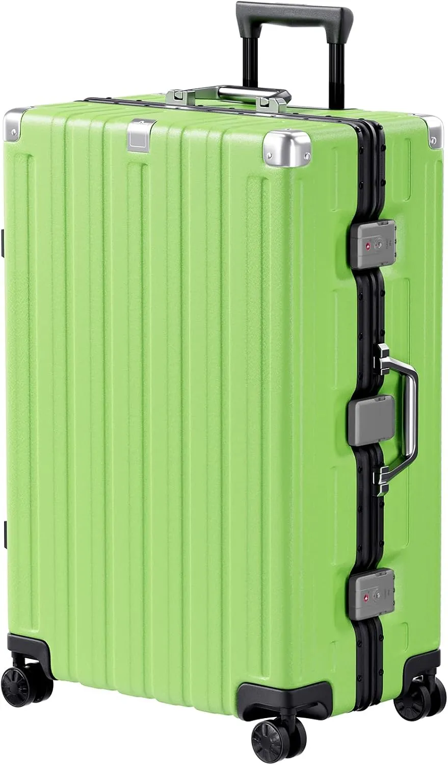 Zipperless Aluminum-Frame Hardshell Spinner Suitcase