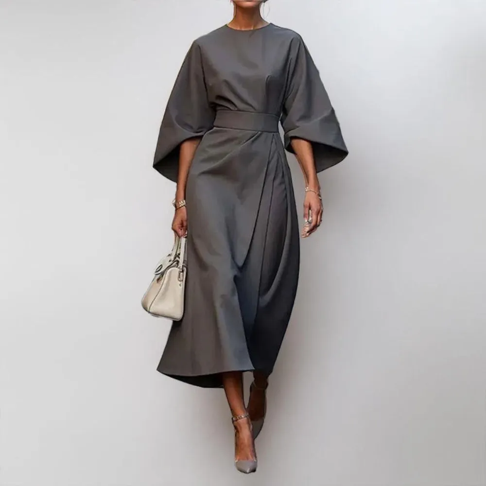  Batwing Sleeve Maxi Dress