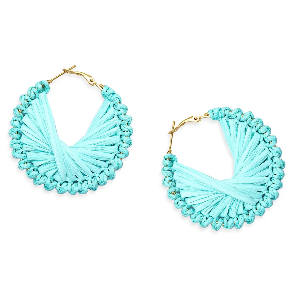 Modern Ornate Woven Statement Earrings