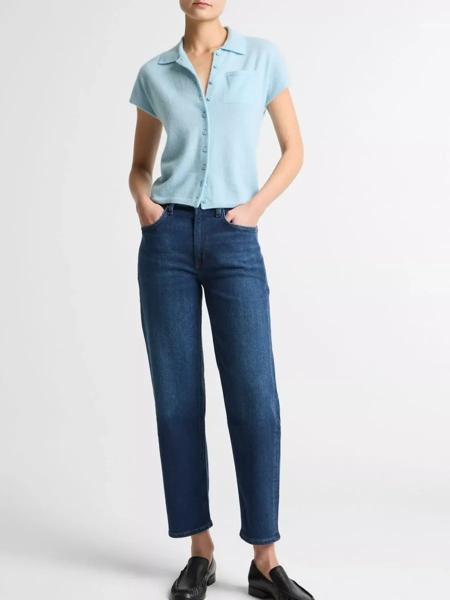 Button Up Short Sleeve Cardigan