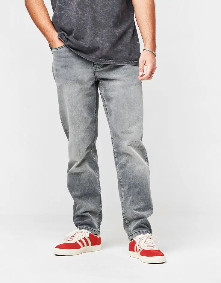 Light Used Wash Relaxed Denim Jeans