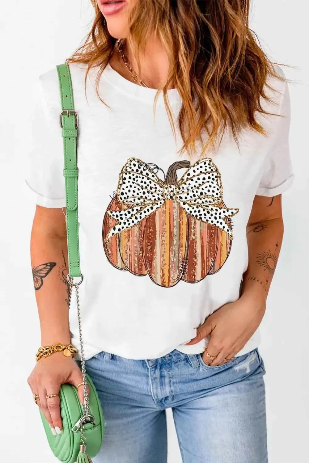 Modern Round Neck Short Sleeve T-Shirt