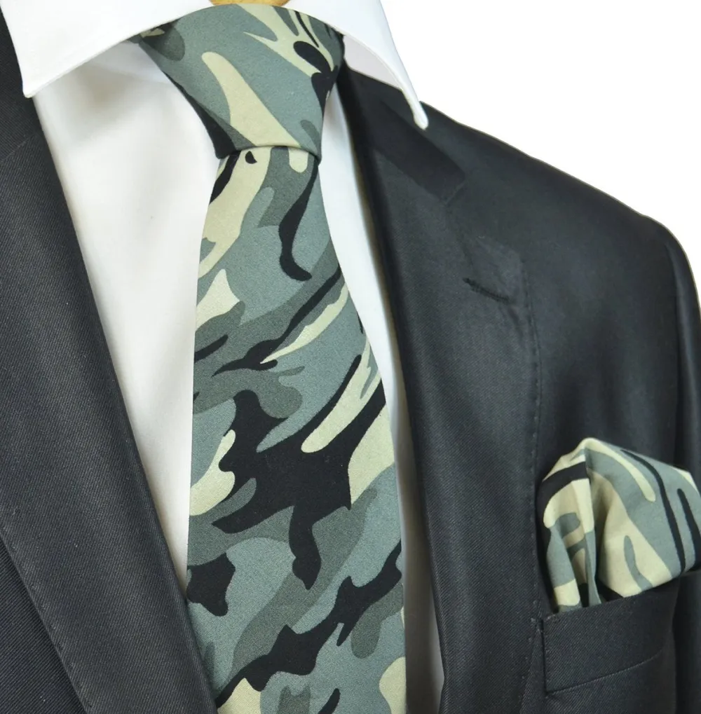 Smart Cotton Classic Men's Necktie With Pocket Square