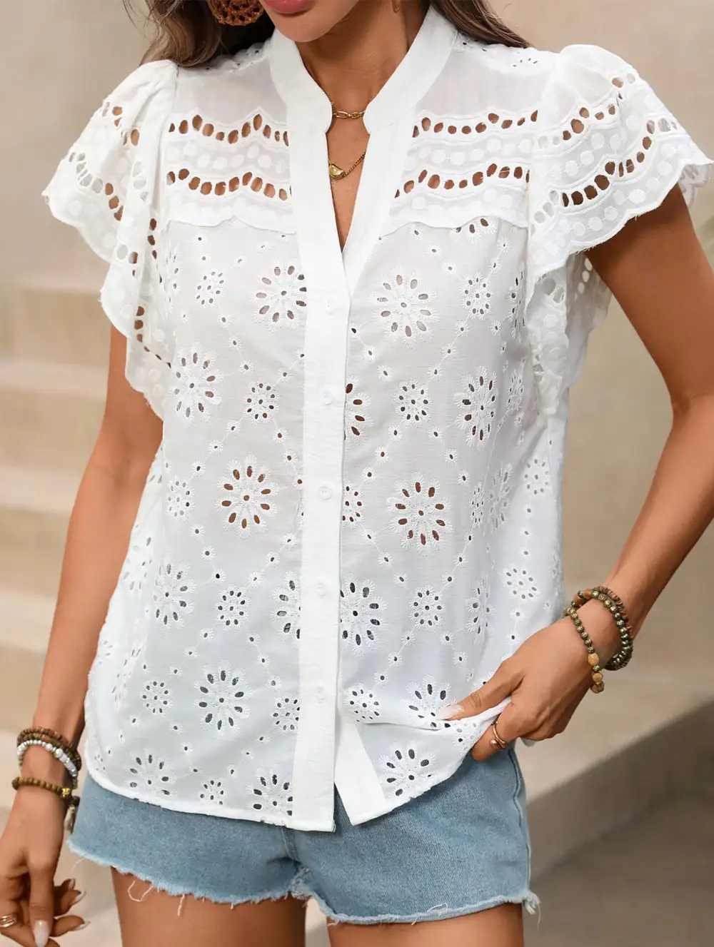 Soft V Neck Knit Top