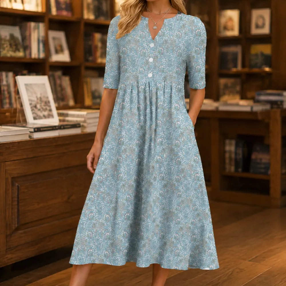 Floral Printed Midi Dress