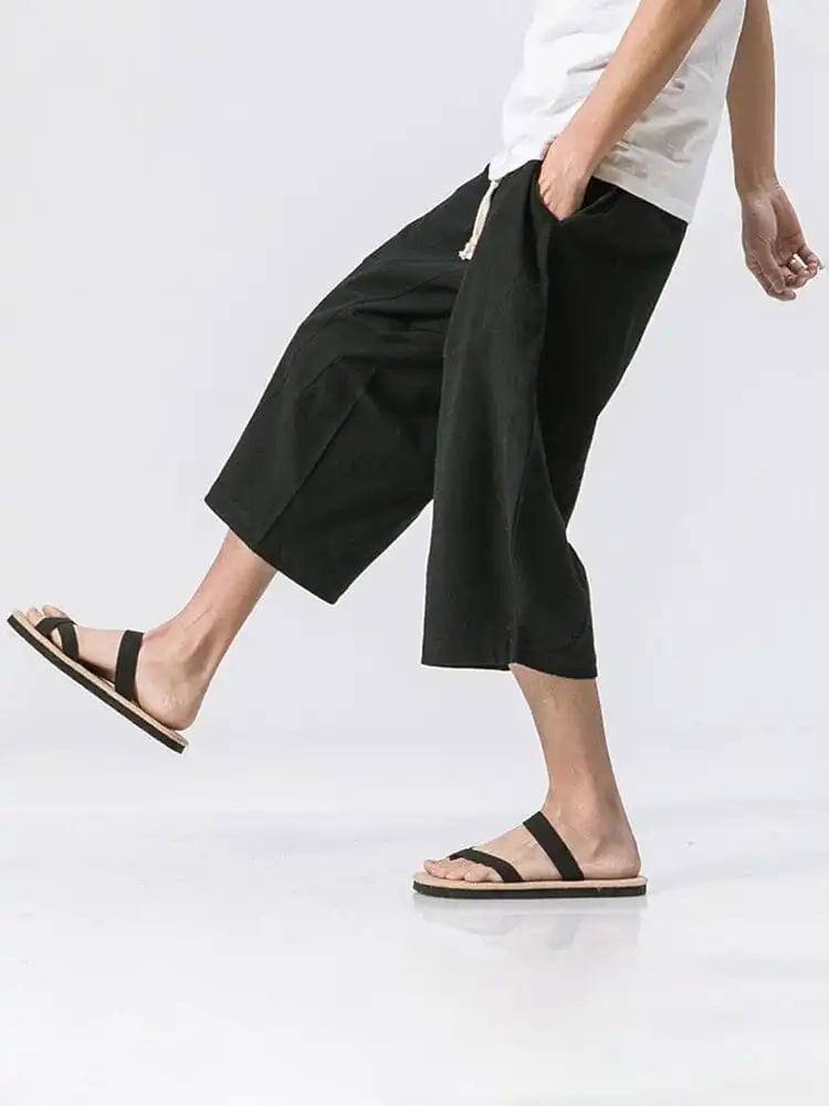 Cropped-Length Woven Shorts