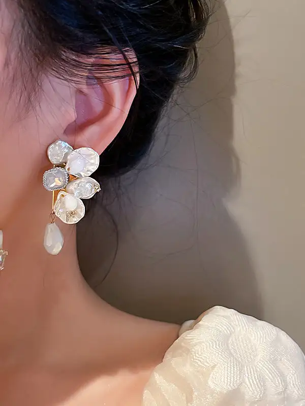 Pearl-Inspired Accent Earrings