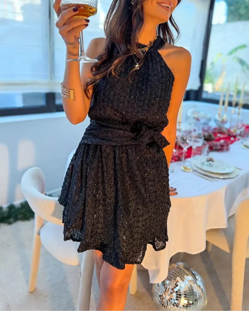 Easy Fit Sequined Mini Relaxed Fit Dress