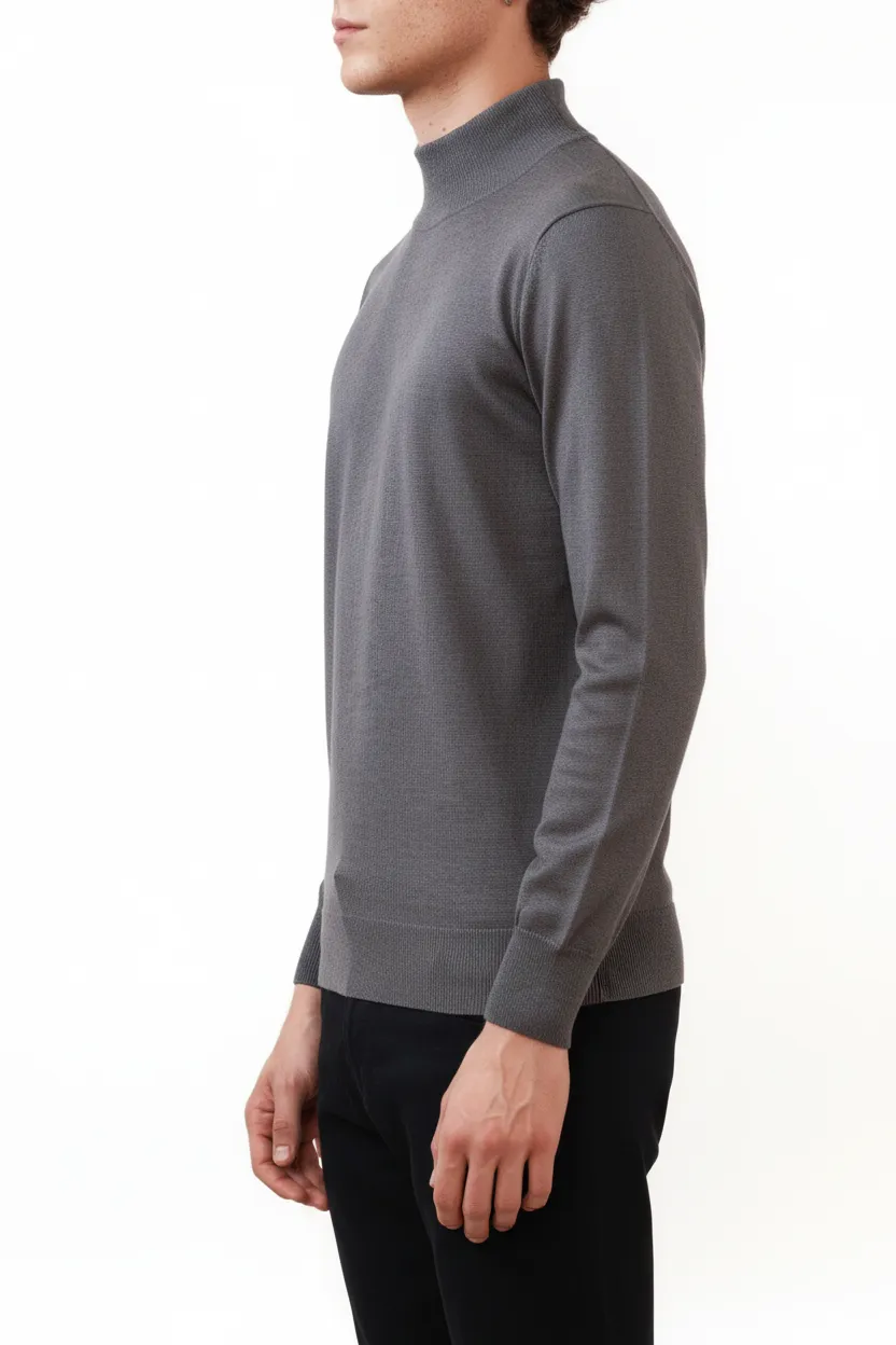 Versatile Slim Fit Viscose Turtleneck Sweater