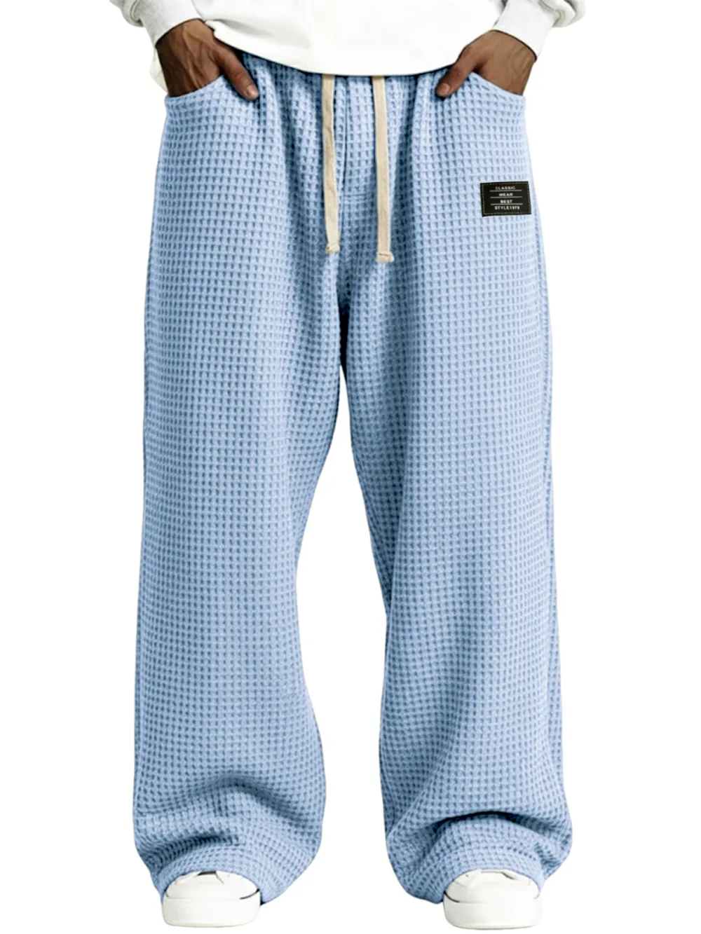 Everyday Textured Knit Drawstring Pants
