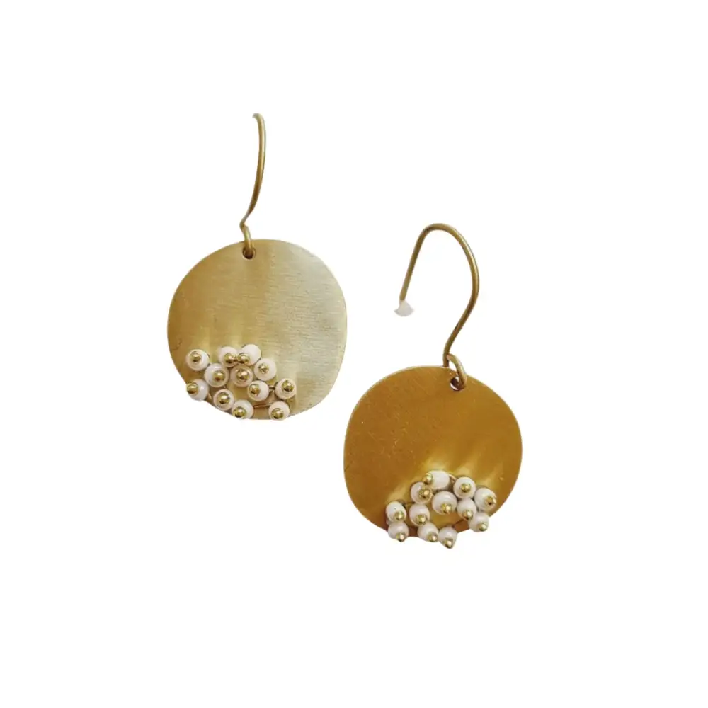 Elegant Brass Earrings