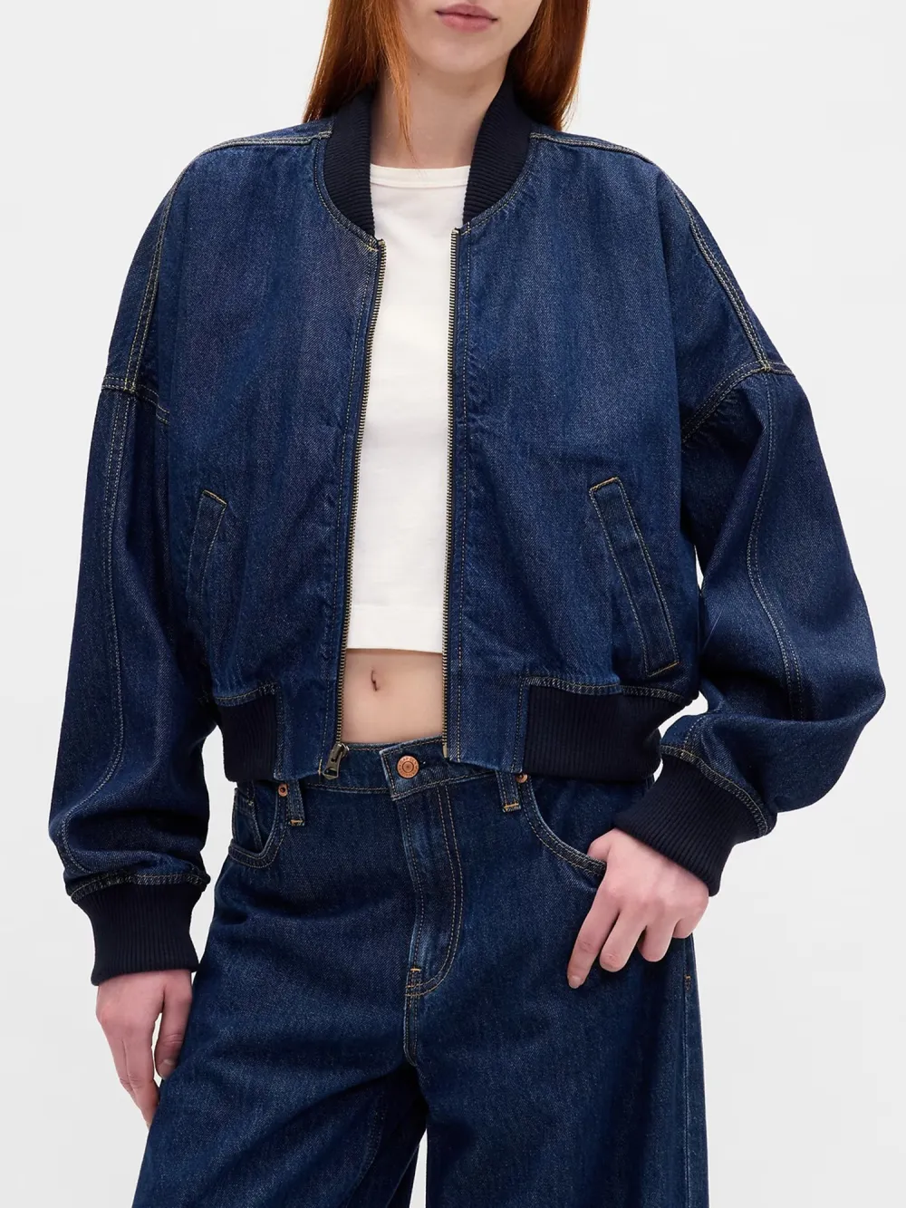 Ribbed Solid Color Jacket
