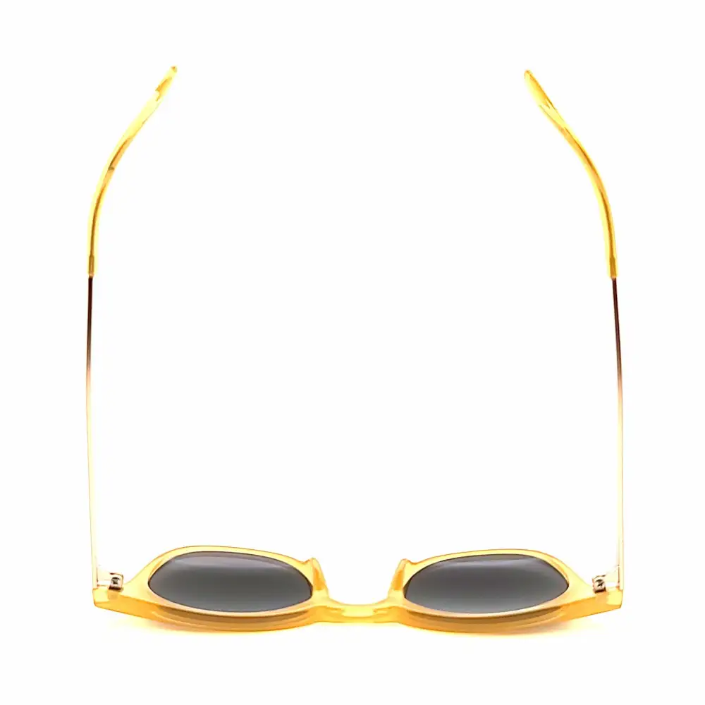 Round Full-Lens Smoke-Lens Reading Sunglasses