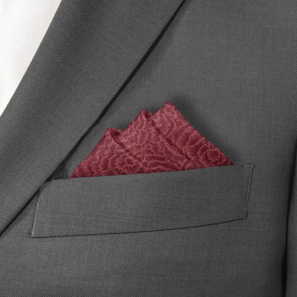 Smart Understated Floral Pocket Square