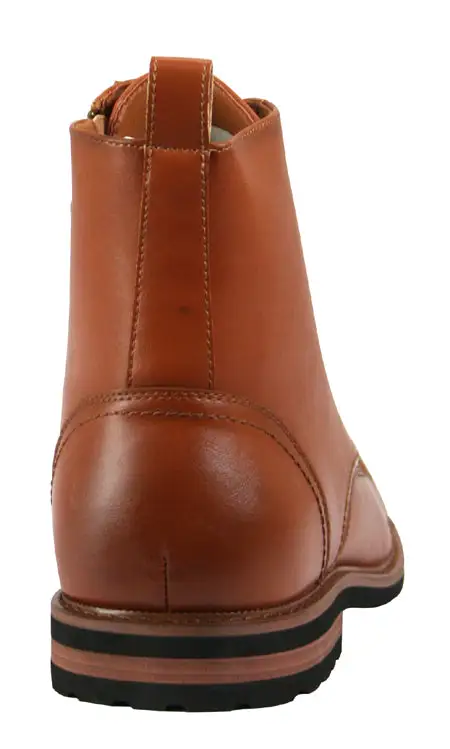 Men's Clean Casual Side Zip Faux Leather Everyday Boots