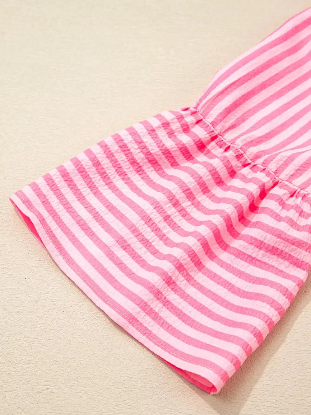 Striped Tiered Flared Mini Dress