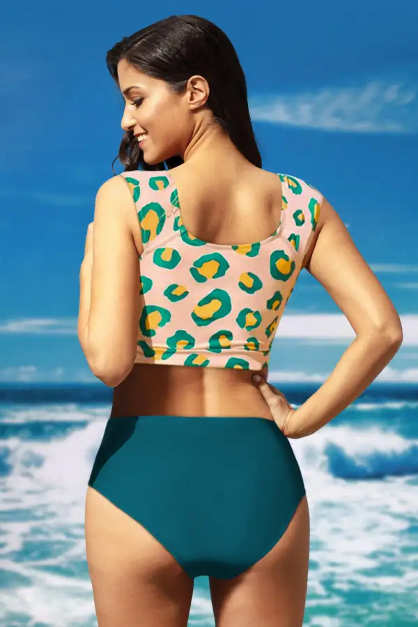 Leopard Bikinis High Waist Swimwear