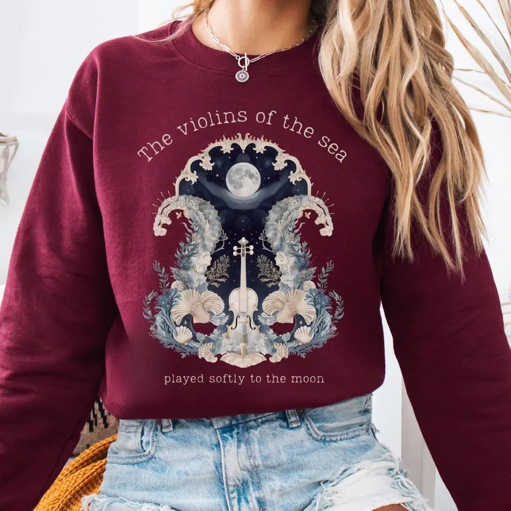 Ocean Siren Violin Art Sweatshirt
