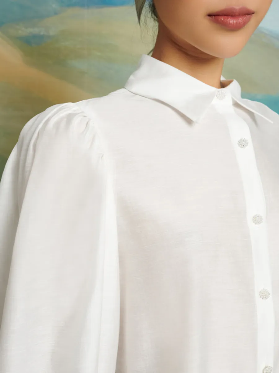 Casual Regular Hearts Blouse