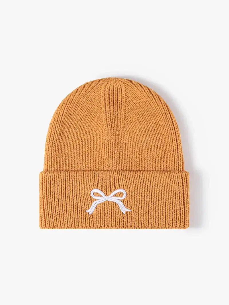 Embroidered Knit Casual Hat