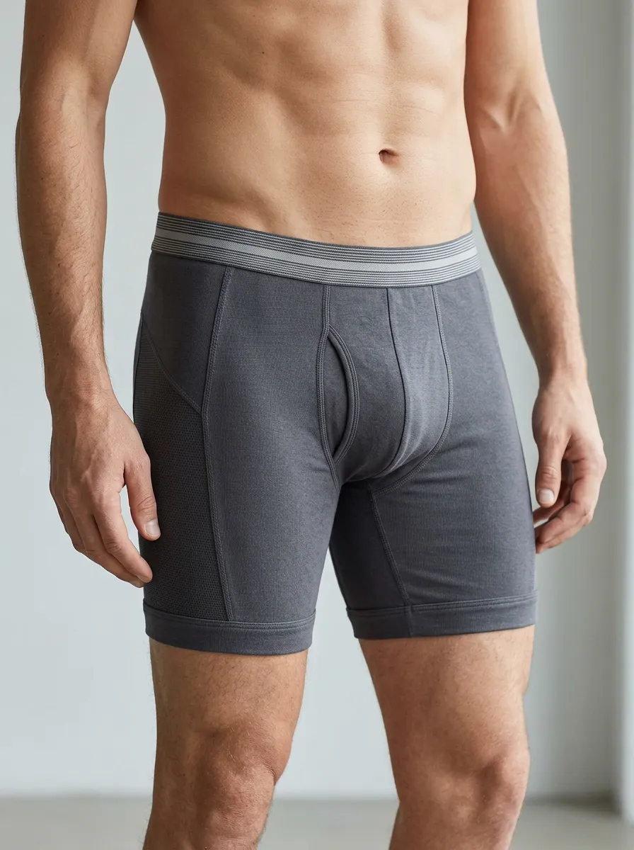 Dynamic Performance Athletic Casual Look Men's Boxer Briefs