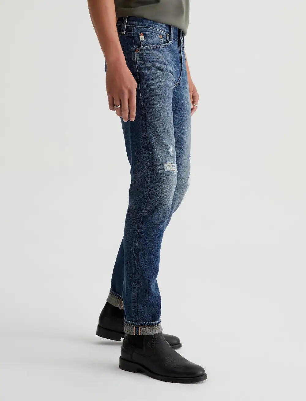 Men's Tailored Slim Mid Rise Stretch Jeans