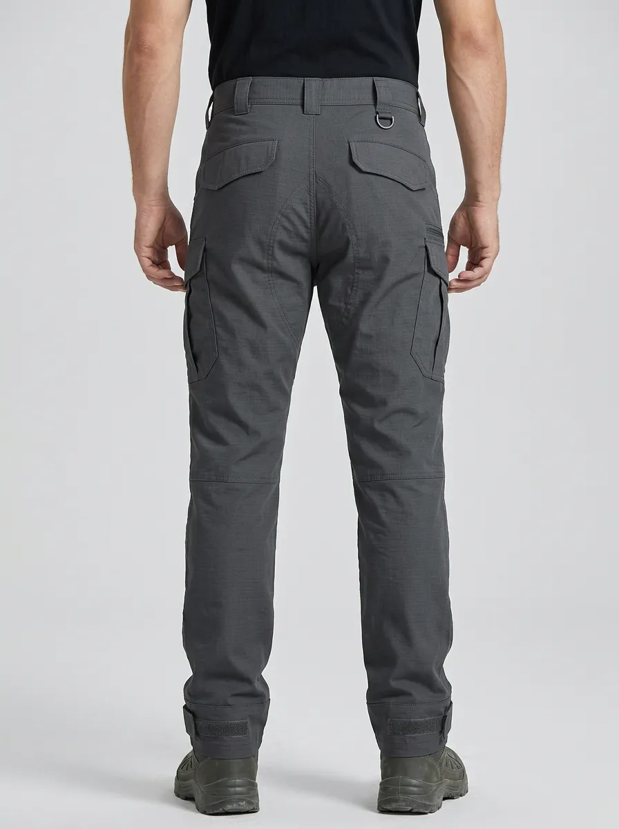 Men's Charcoal Grey Tactical Cargo Pants