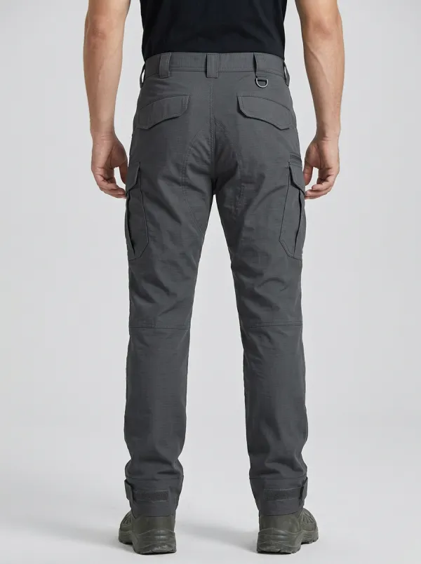 Men's Charcoal Grey Tactical Cargo Pants