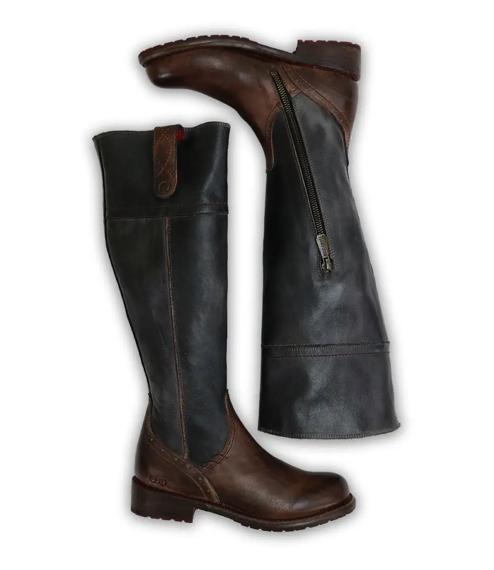 Lug-Sole Streamlined Riding Boots