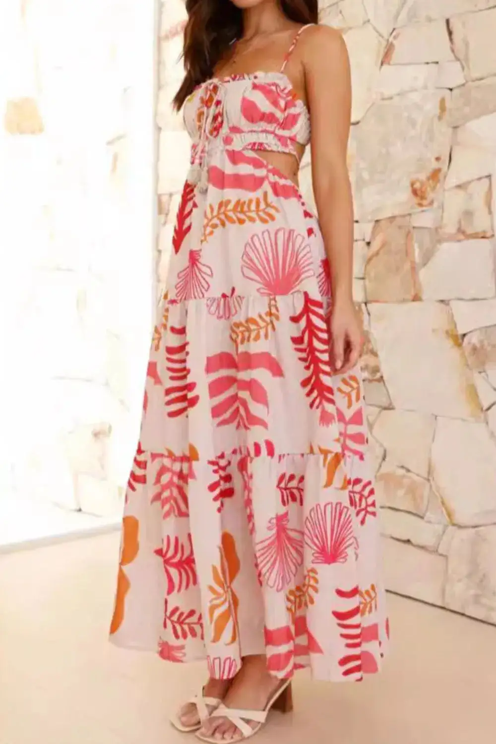 Soft Midi Cutout Dress