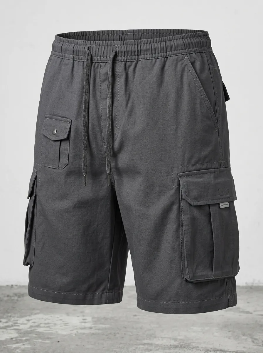 Utility Multi-Pocket Casual Cargo Shorts
