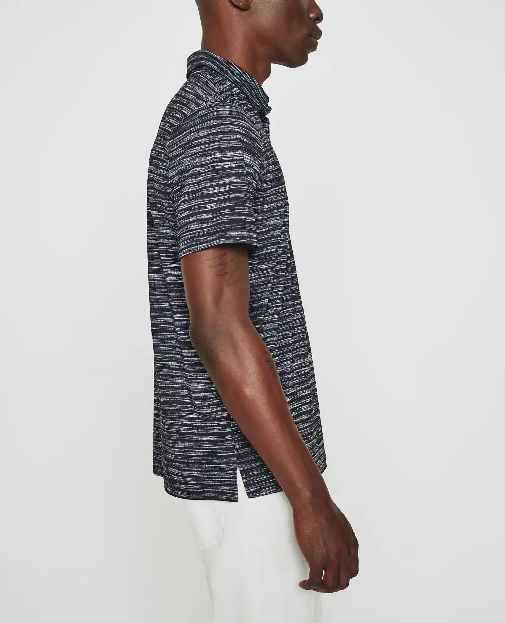 Men's Button Placket Polo Shirt
