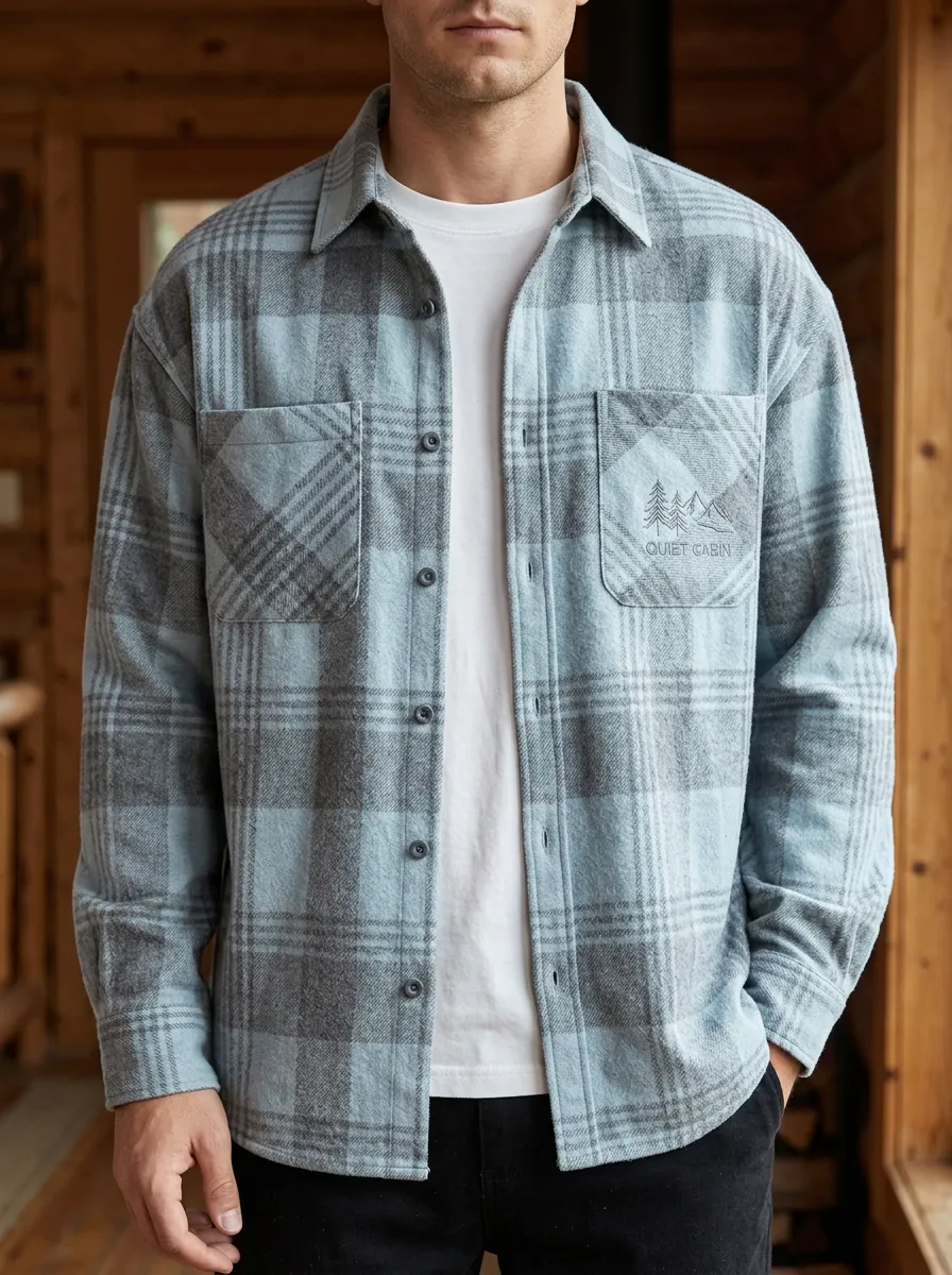 Mountain Pine Plaid Button Front Shirt
