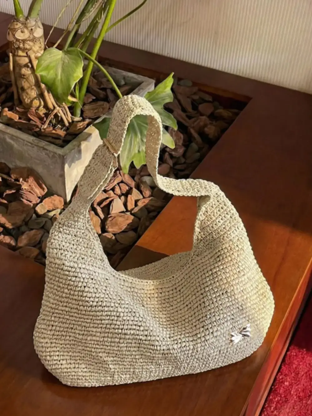 Women's Woven Casual Beach Shoulder Bag