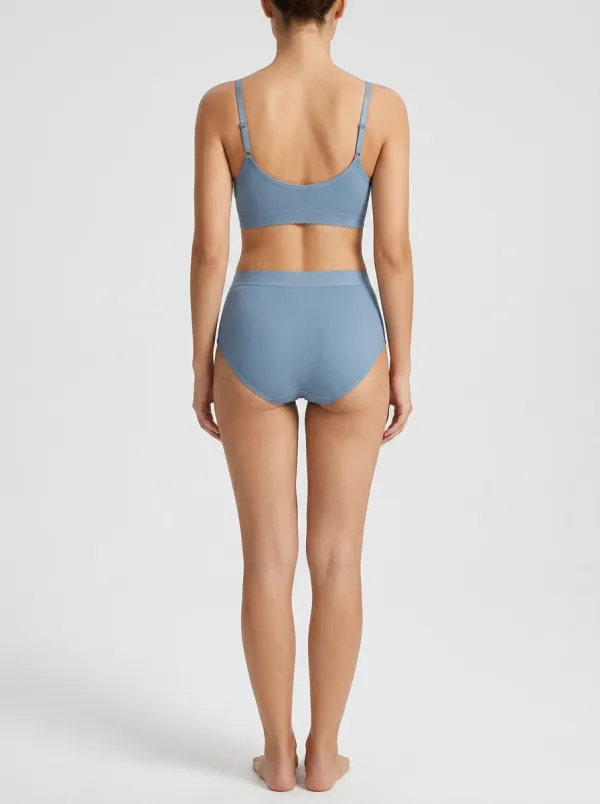 Ribbed Seamless Underwear Set