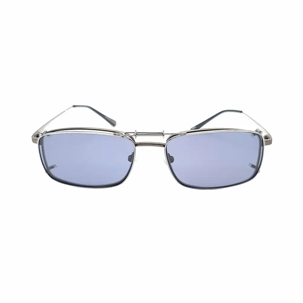 54mm Rectangular Polarized Clip-On Sunglasses