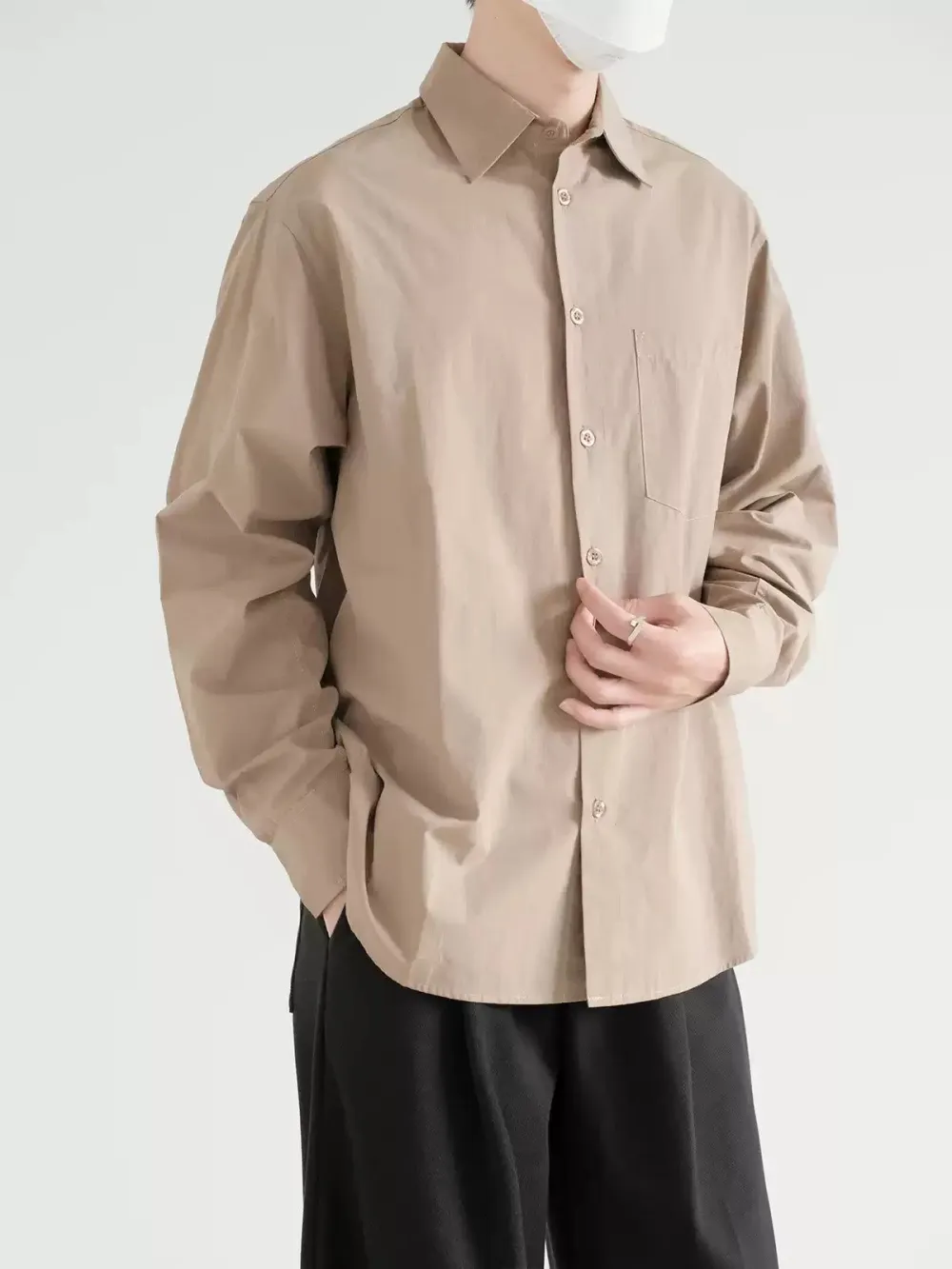Solid Pocket Shirt