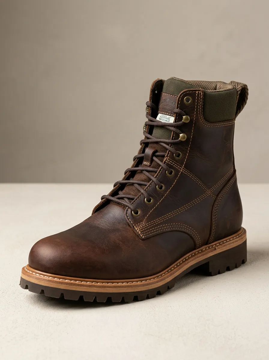 Unisex Lace-Up Outdoor Work Boots