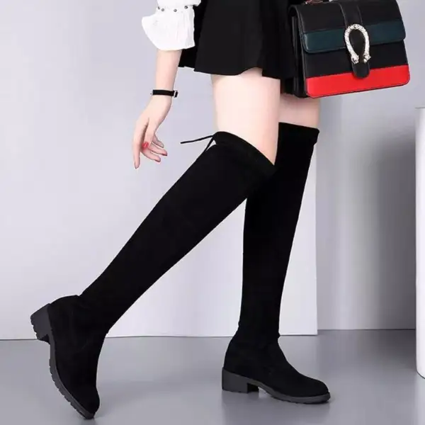 Over Knee Block Heel Boots