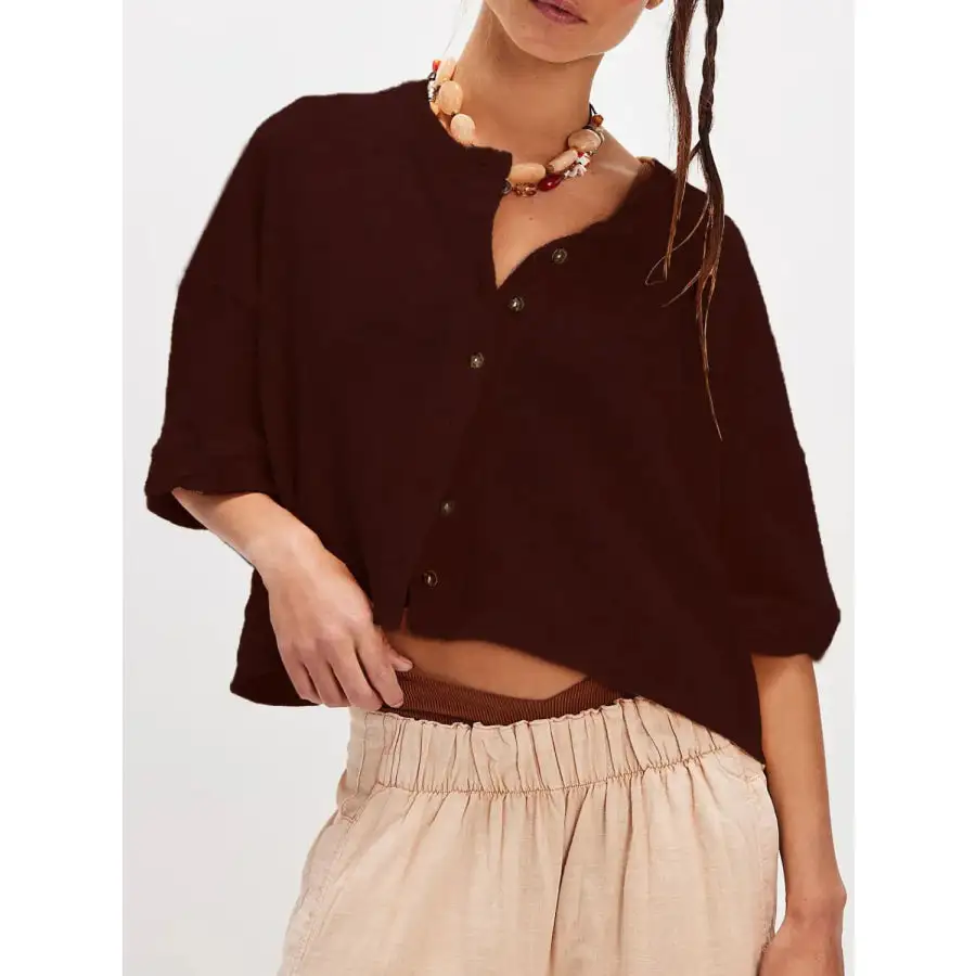 Button Down Half Sleeve Shirt