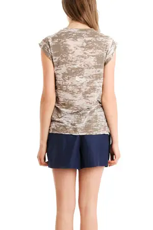 Cotton Asymmetric T-Shirt