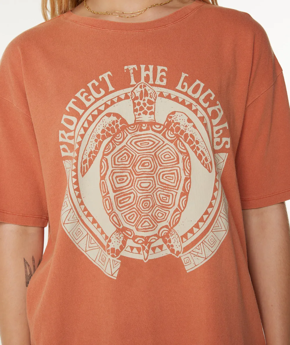 Cartoon Turtle Print T-Shirt