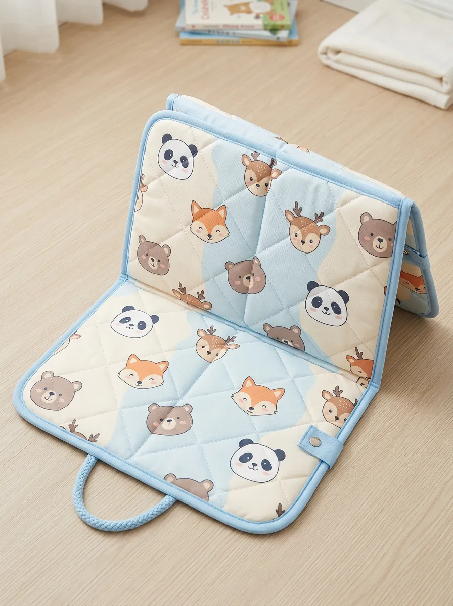 Kids Cute Forest Animal Panda Bear Fox Pattern Cooling Mat