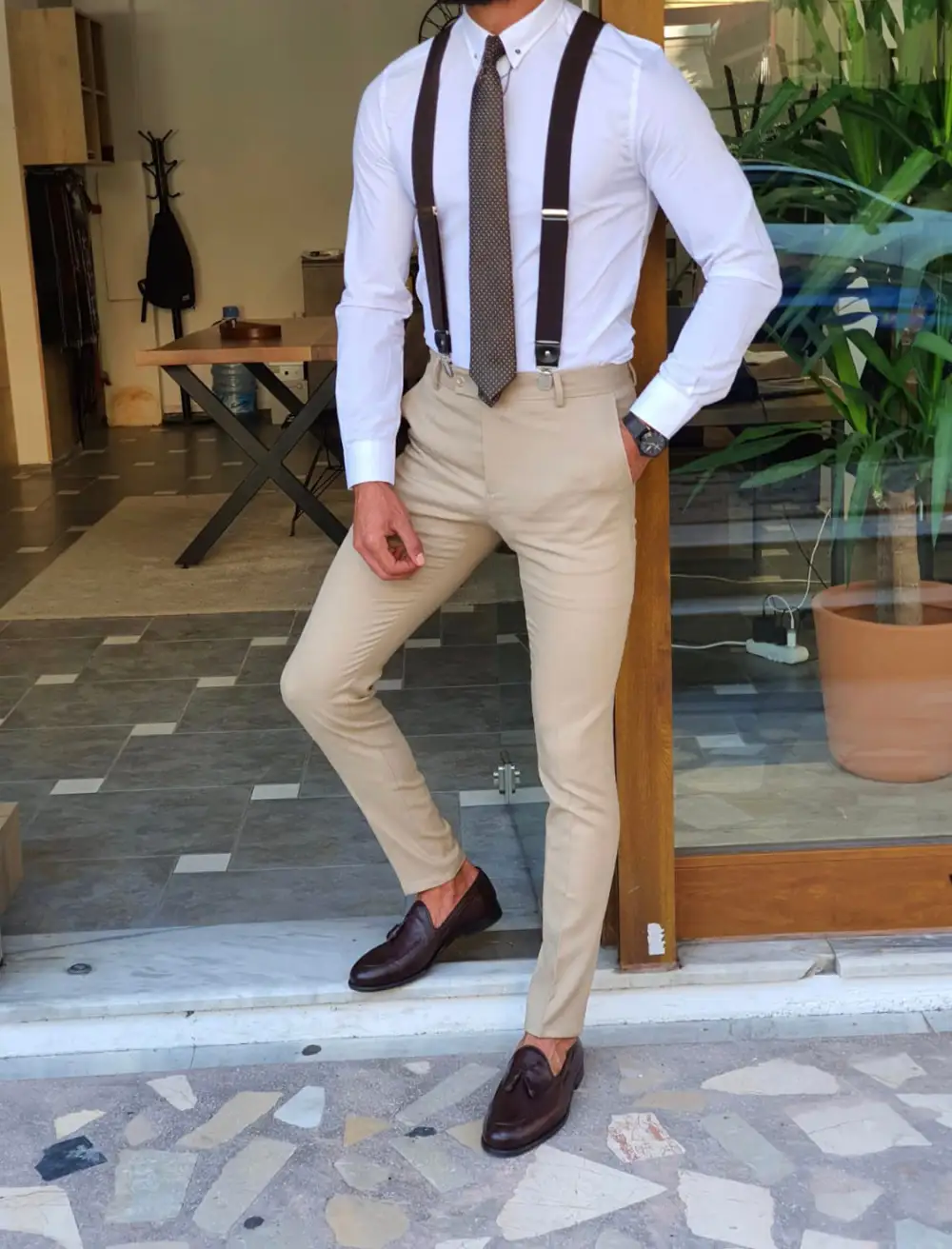 Modern Heritage Slim Fit Refined Tailored Trousers